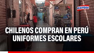 🔴🔵Chilenos cruzan hacia frontera con Perú para comprar uniformes escolares de sus hijos en Tacna [upl. by Younger]