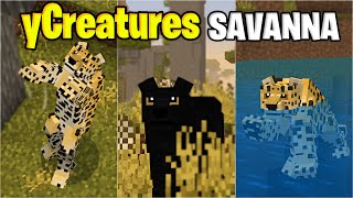 yCreatures Savanna  Minecraft PE 119  Addon de Animais Bedrock [upl. by Boggers605]