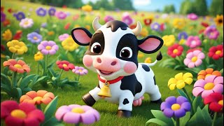 Cute Baby Cow Song  Fun Nursery Rhymes for Kids to Sing Along  CartoonCraze [upl. by Det]