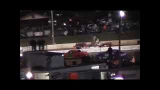 bedford speedway limited late model rollover [upl. by Introc469]