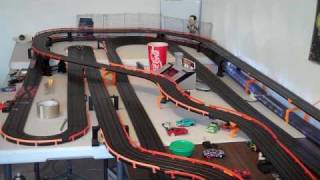 2 views of the slot car track 164 [upl. by Caleb]