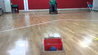 Boccia throwing training [upl. by Olmstead805]