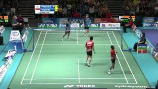 Markis Kido amp Hendra Setiawan vs amp Fang Chieh Min amp Lee Sheng Mu Yonex Australian Open 2012 [upl. by Bergstein]