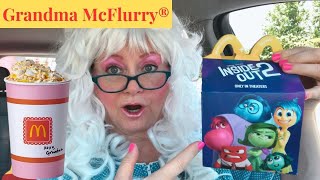 McDonalds Grandma McFlurry Disney Pixar Inside Out 2 Happy Meal with Granny McDonalds [upl. by Romilly165]