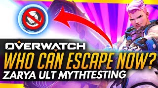 Overwatch  Zarya Ult CHANGED AGAIN Graviton Surge Interactions  Mythbusters PTR Live [upl. by Sessylu]