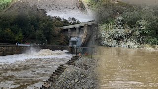 Dam gate opening emergency alarm  Beautiful dam water release in Brno Dam water release Czechia [upl. by Woothen]