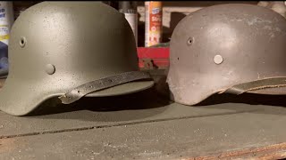 German Stahlhelm vs Finnish Stahlhelm Comparison [upl. by Laehctim]