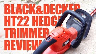 Black and Decker Electric Hedge Trimmer Review HT22 – Tools for the Homeowner [upl. by Ahsahs]