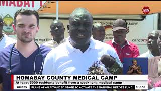 Homa Bay county residents benefit from free medical camp [upl. by Yorgo]