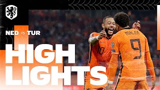 Highlights Nederland  Turkije 792021 WKkwalificatie [upl. by Harty]