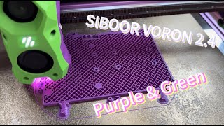 SIBOOR VORON 24 R2 Aug2023 COLOR ABS PRINTED PARTS [upl. by Anenahs]