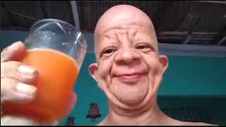 Bald guy drinking orange juice WITH SOUND EFFECT [upl. by Hendon]