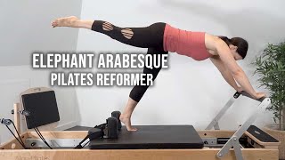 Elephant Arabesque Exercises  Pilates Reformer [upl. by Ennairac]