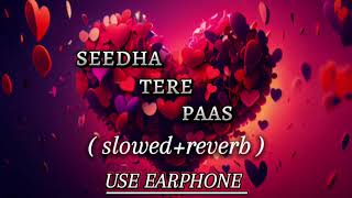 Seedha Tere Pass  Sidha Tere Pass Hindi Song  Tiktok Vairal Song 2023  Slowed and Reverd [upl. by Garbers367]