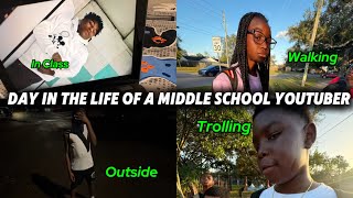 A Day In The Life A Middle School Youtuber☀️  Content Creator [upl. by Schluter]