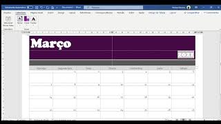Como criar calendários no Word [upl. by Inge]