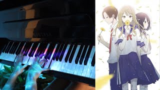 『先輩はおとこのこ」EDムービー 「あれが恋だったのかなfeatにしな」くじら  ending piano cover [upl. by Lindemann814]