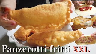 PANZEROTTI FRITTI XXL 🇮🇹 ricetta facile 🇮🇹 FRIED ITALIAN PANZEROTTI [upl. by Markowitz345]