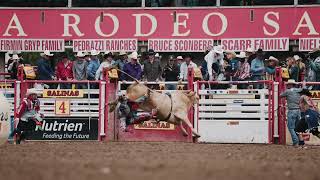 Bull riding Highlights  Salinas Rodeo [upl. by Aneerak648]