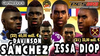 New▶Davinson Sanchez amp Issa Diop Face Pes 2013By ZorraZ [upl. by Norej106]