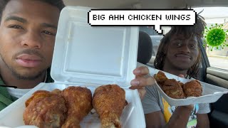 CHICKEN WING MUKBANG WITH MAHDII🦠👀 [upl. by Jacki434]