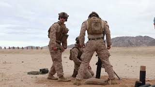 Behind The Scenes with a US Marine Corps Mortar Team [upl. by Mitchel910]