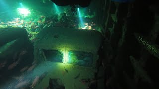 Thistlegorm wreck dive Inside the wreck [upl. by Ociral]