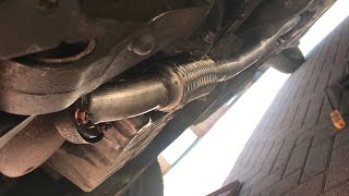 Vauxhall Opel Zafira b front exhaust flexi pipe replacement part 2 [upl. by Karlin294]