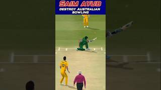 Saim Ayub batting today vs aus 2nd odi [upl. by Falo]