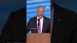 Republican John Giles Endorses Kamala Harris at DNC [upl. by Nonnaihr139]