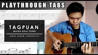 TAB quotTagpuanquot by Moira Dela Torre Fingerstyle Cover by Mark Wilson Sagum Play Through [upl. by Chu227]