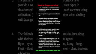What is the Wrapper class in Java [upl. by Dnomed942]