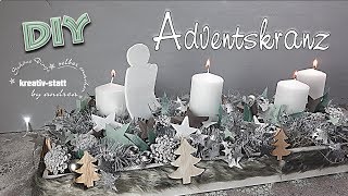 DIY  Deko Idee Advent Kranz Nest mit Engel  Deco Idea Advent Wreath Nest with Angel [upl. by Asle347]