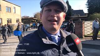 16042019  Demonstration med Rasmus Paludan  Lyngby [upl. by Nnainot]