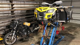 Can Am Outlander 1000  2WD Conversion Ep2 [upl. by Marelda259]