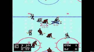 NHL 94 Franchise Mode 1989 Regular Season G36  OK Boehmer OTT at Len the Lengend SJ [upl. by Dorrahs802]