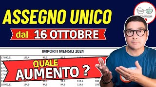 ASSEGNO UNICO PAGAMENTI OTTOBRE con AUMENTO e NUOVI IMPORTI  CEDOLINO PENSIONI NOVEMBRE INVALIDI [upl. by Rosati]