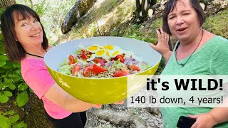 Gone WILD Ridiculously Big Salad for Weight Loss SAGE [upl. by Nerret]