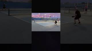 Tennis  Pickleball w Small Franklin Sweet Spot Trainer Paddle pickleball tennis [upl. by Anide469]