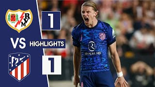 Rayo Vallecano vs Atletico Madrid 11 Extended Highlights amp All Goals [upl. by Rider]