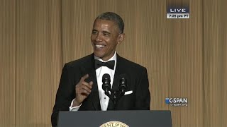 President Obama complete remarks at 2015 White House Correspondents Dinner CSPAN [upl. by Ssilb]