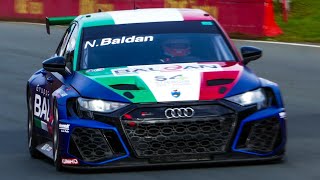 Audi RS3 LMS Testing at Zolder  POPS amp BANGS [upl. by Benedict]