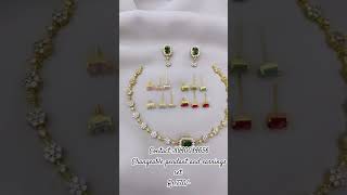 Changeable pendant and earrings set at Rs770 imitationjewelleryatverylowprice [upl. by Gundry182]