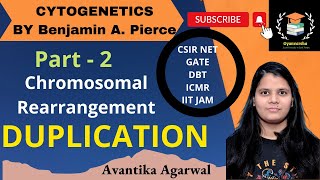 DUPLICATION  CYTOGENETICS PART2  CSIR NET  DBT  IIT JAM  GATE [upl. by Rairb]