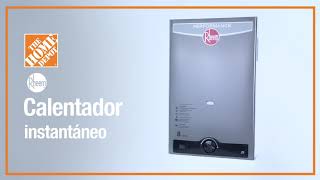 103011 CALENTADOR INSTANTÁNEO RHEEM GAS LP 8 L [upl. by Rist]