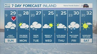 NEWS CENTER Maine Weather Video Forecast [upl. by Sonja]