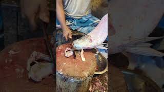 Amazing Tripletail Fish Cutting Skills In Bangladesh Fish Market By Expert Cutter shorts [upl. by Eiramanin]