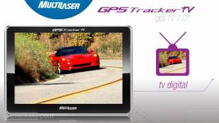 Americanascom  GPS GP007 Touch Screen 7quot com TV e Entrada para SD  Multilaser [upl. by Gleich]