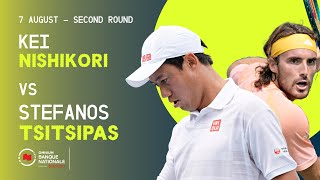 NISHIKORI VS TSITSIPAS  NATIONAL BANK OPEN  MONTRÉAL  ROUND 2 [upl. by Mariquilla152]