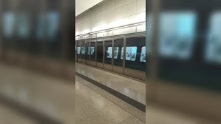 TrainAirport Express AdrranzCAF EMU Train Arrived Tsing Yi Station 4K60fps [upl. by Eecats890]